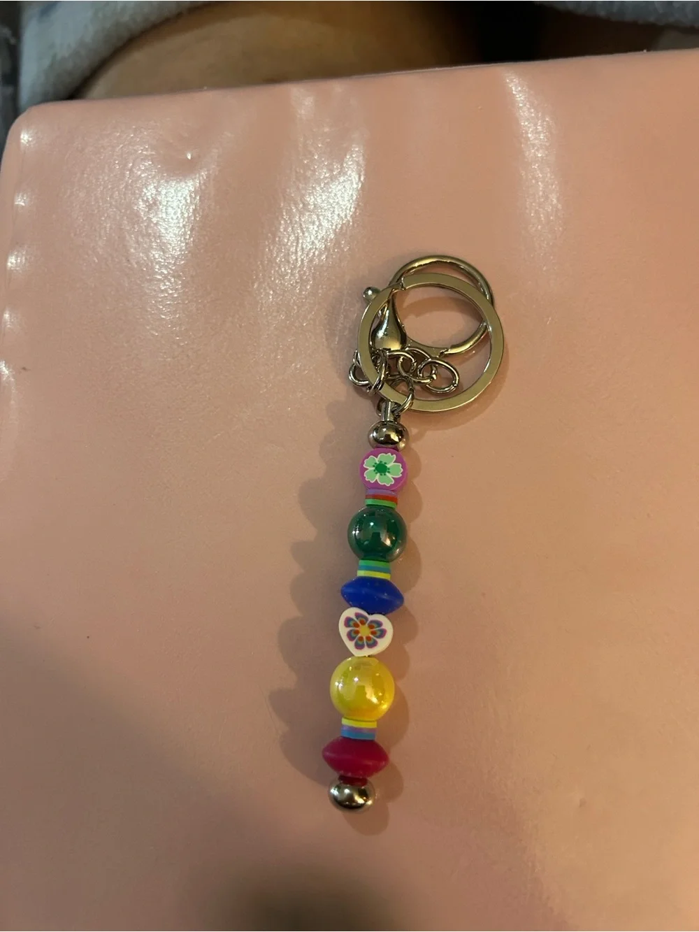 Beaded Multi-Color Keychain Charm - Picture 3 of 16